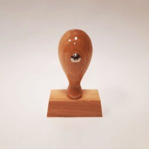 Rubber stamp with wooden handle, size 45x20mm