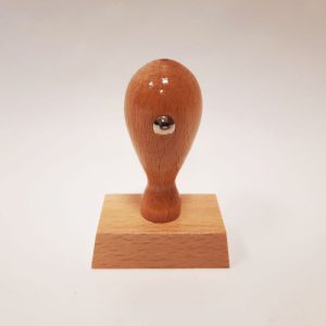 Rubber stamp with wooden handle, size 50x30mm