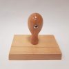 Rubber stamp with wooden handle, size 95x60mm