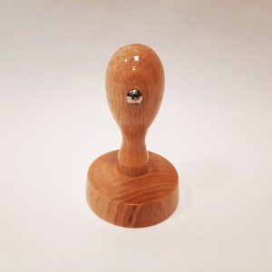 Rubber stamp with wooden handle, diameter 50mm